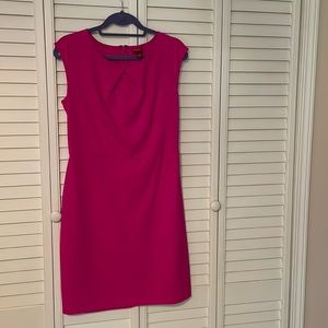 Magenta pink sheath dress